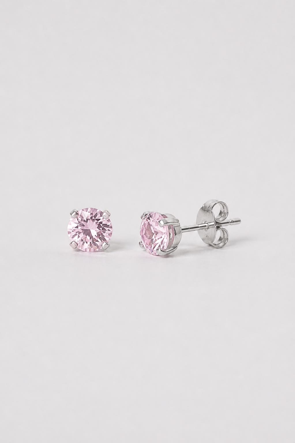 Ohrring aus rosa Zirkonia